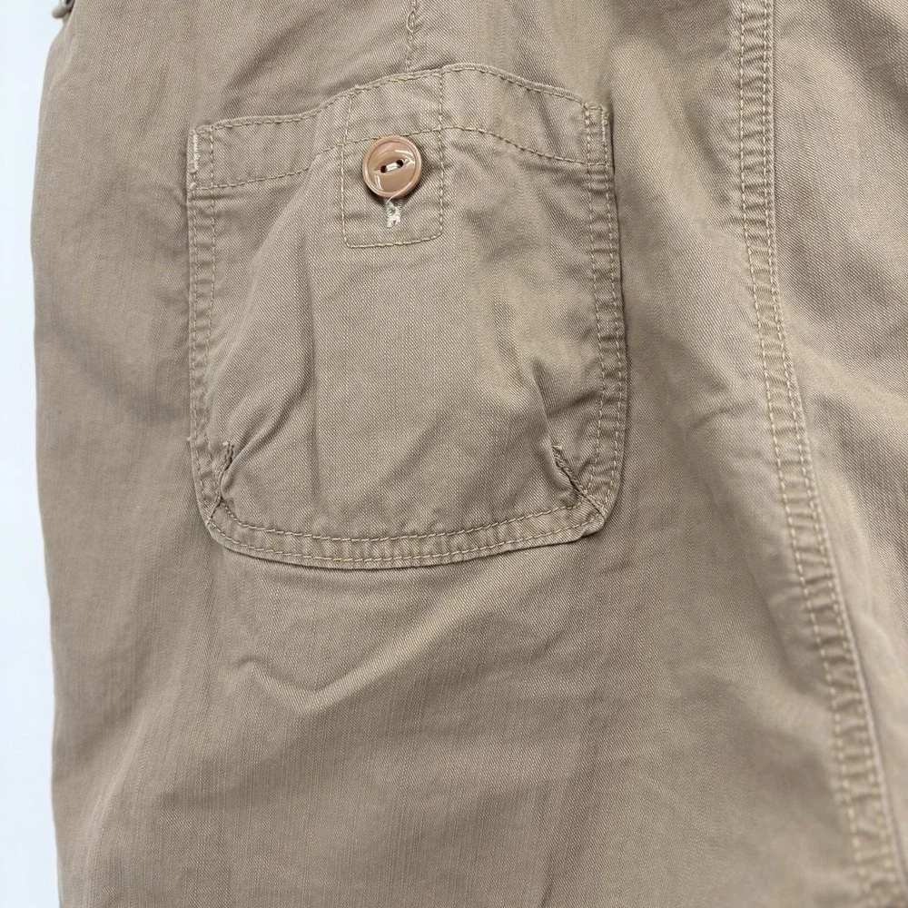Levi Tab Women's Cargo Shorts Beige‎ Size 20 Large Buttons